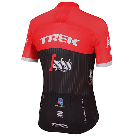 Abbigliamento Trek Segafredo 2017 Manica Corta e Pantaloncino Con Bretelle nero e rosso - Clicca l'immagine per chiudere